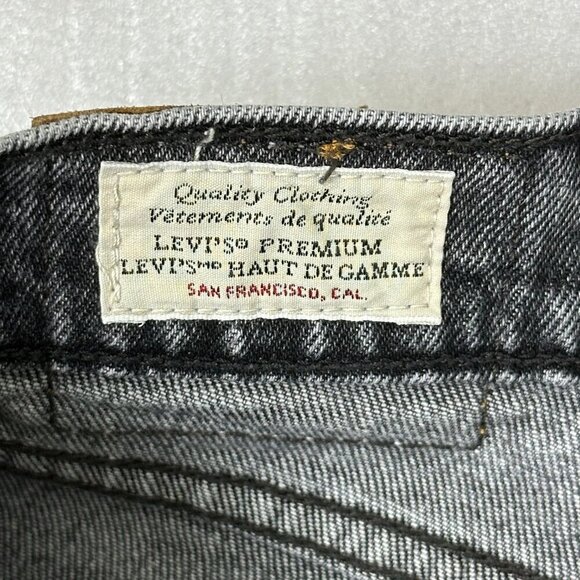 Levi's Icon Fit High Rise Premium Denim Washed Black - Picture 6 of 13